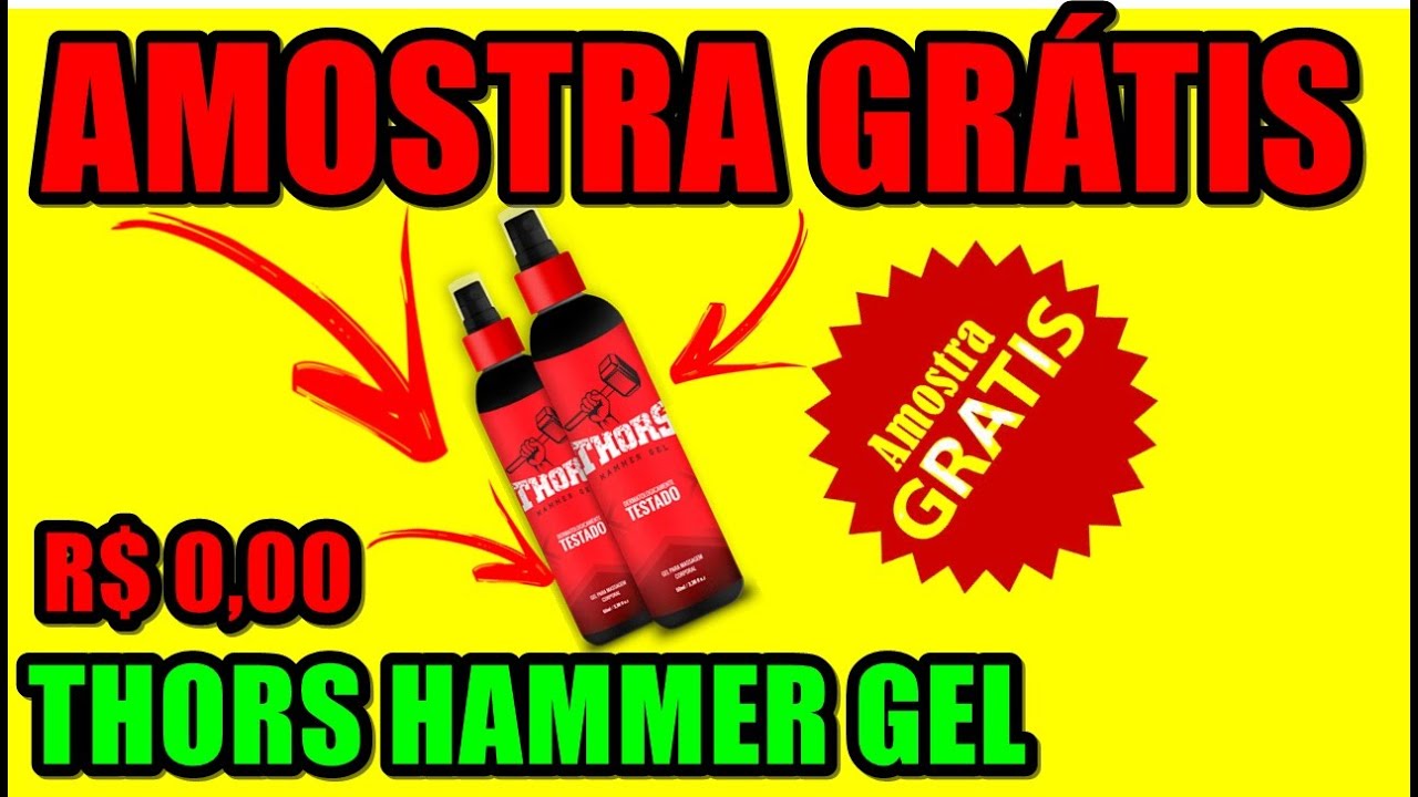 Amostra gratis thors hammer gel
