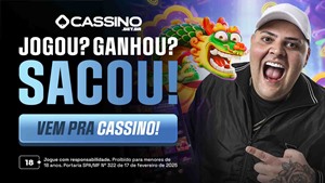 Jogou, ganhou, sacou! vem pro cassino!
